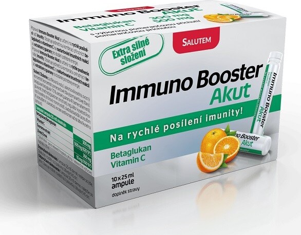 Immuno Booster Akut 10 ampulí s pomerančovou příchutí