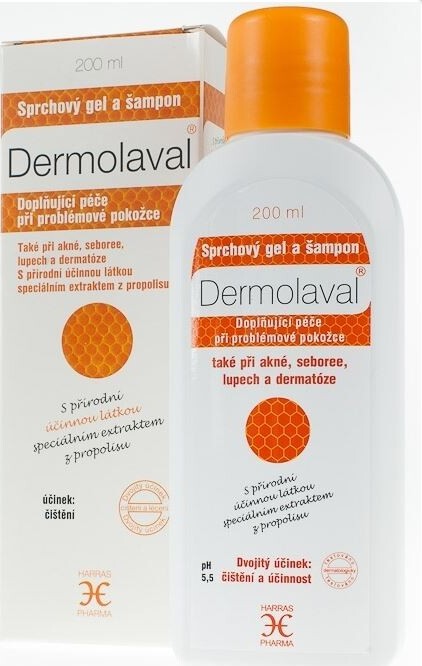 Inamed Dermolaval Sprchový gel a šampon pH 5