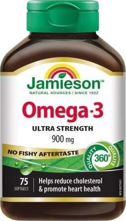 JAMIESON Omega-3 Ultra 900mg cps.75