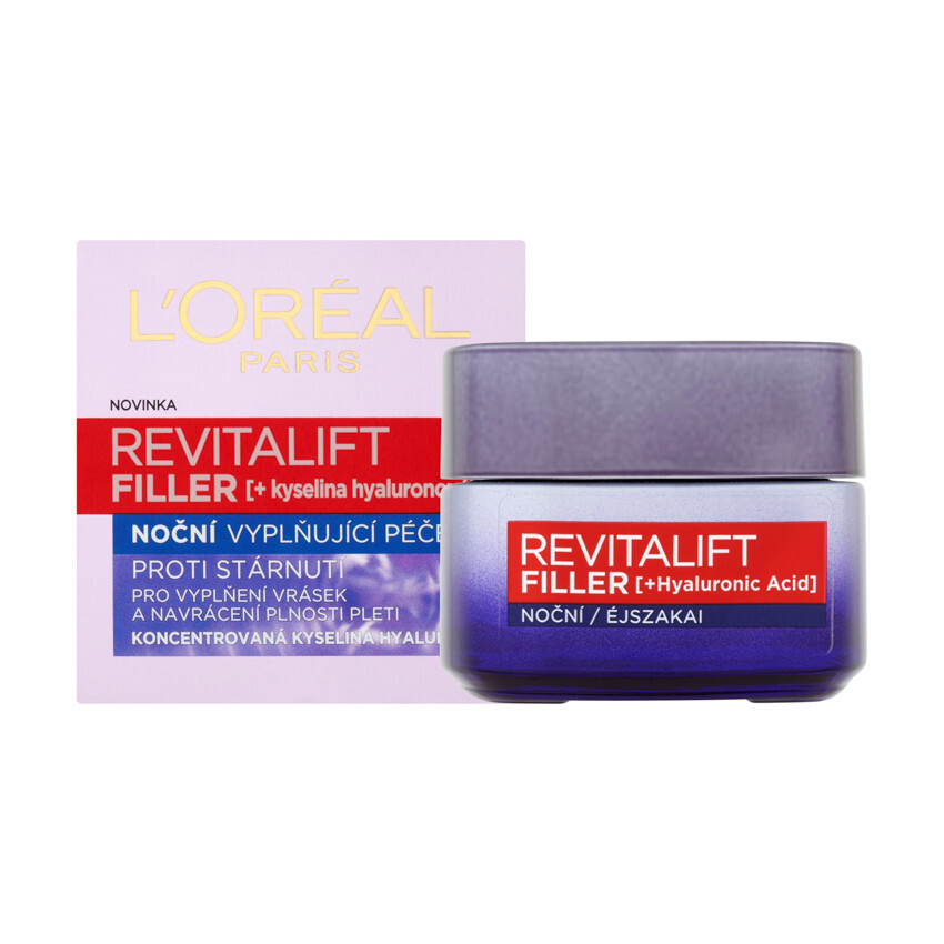 L´Oréal Revitalift Filler HA vyplňující noční krém 50 ml