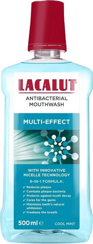 Lacalut Multi effect micelární ústní voda 500ml
