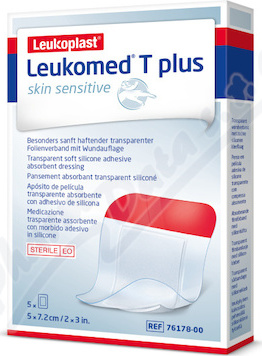 Leukomed T Plus Skin Sens.5x7.2cm 5ks nápl.s polš.