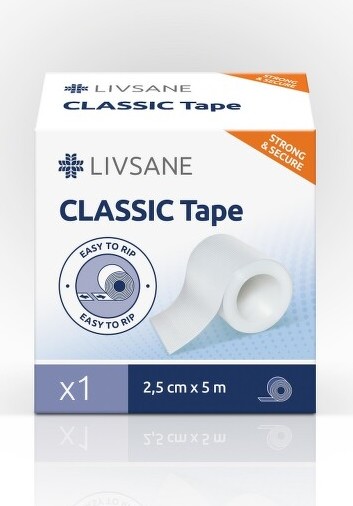 LIVSANE Fixační náplast Classic 2.5cmx5m