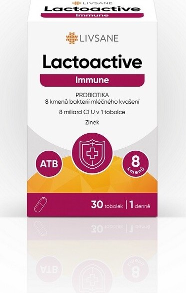 LIVSANE Lactoactive Immune PROBIOTIKA se Zn tob.30