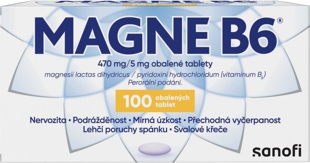 MAGNE B6 470MG/5MG TBL OBD 100