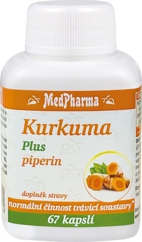 MedPharma Kurkuma Plus piperin cps.67