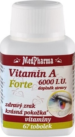 MedPharma Vitamin A 6000 I.U. Forte tob.67