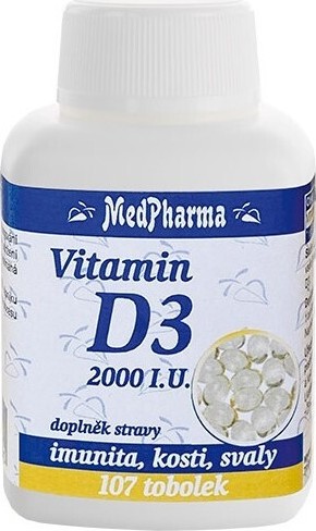 MedPharma Vitamin D3 2000 I.U. tob.107