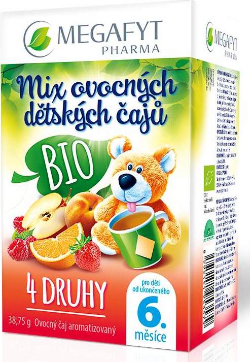 Megafyt Mix ovocných dětských čajů BIO 4x5 sáčků