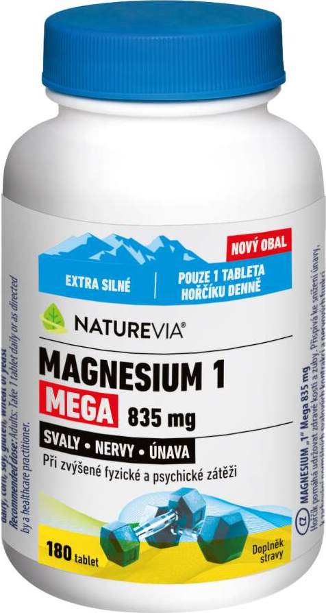 NatureVia Magnesium 1 Mega 835mg tbl.180