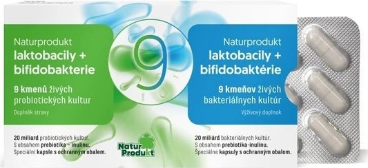Naturprodukt laktobacily+bifidobakterie cps.15