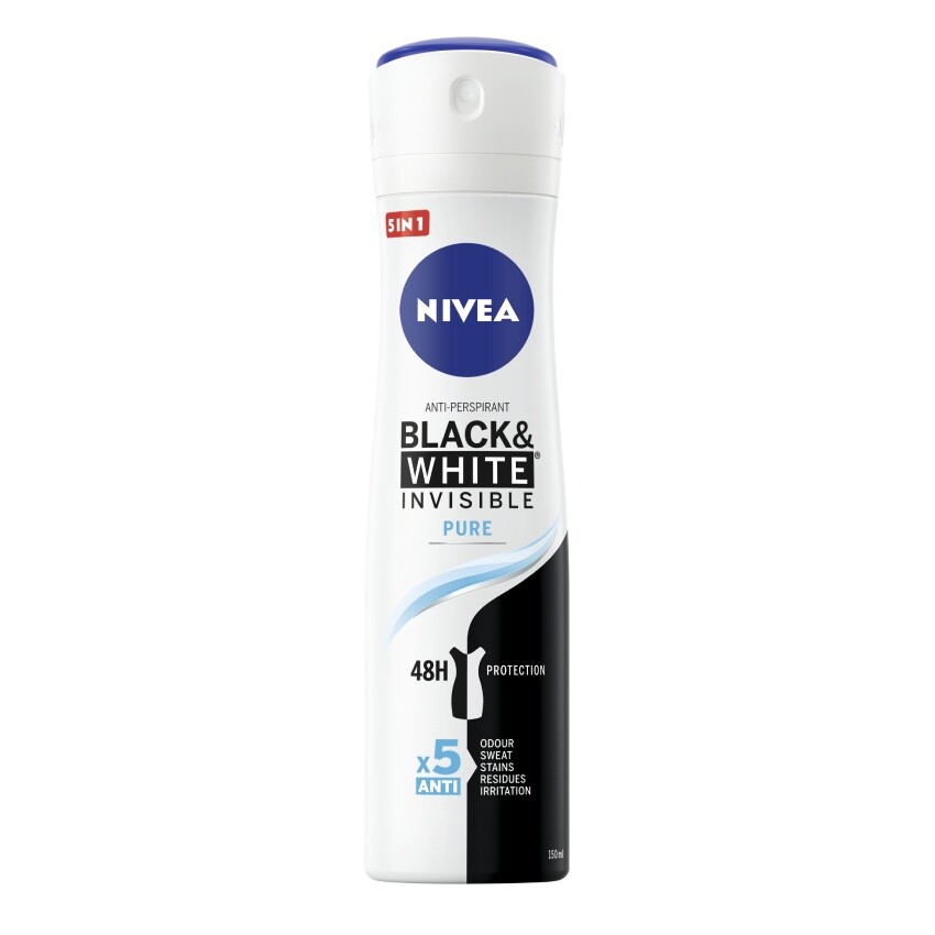NIVEA Black&White Pure AP sprej 150ml 82230