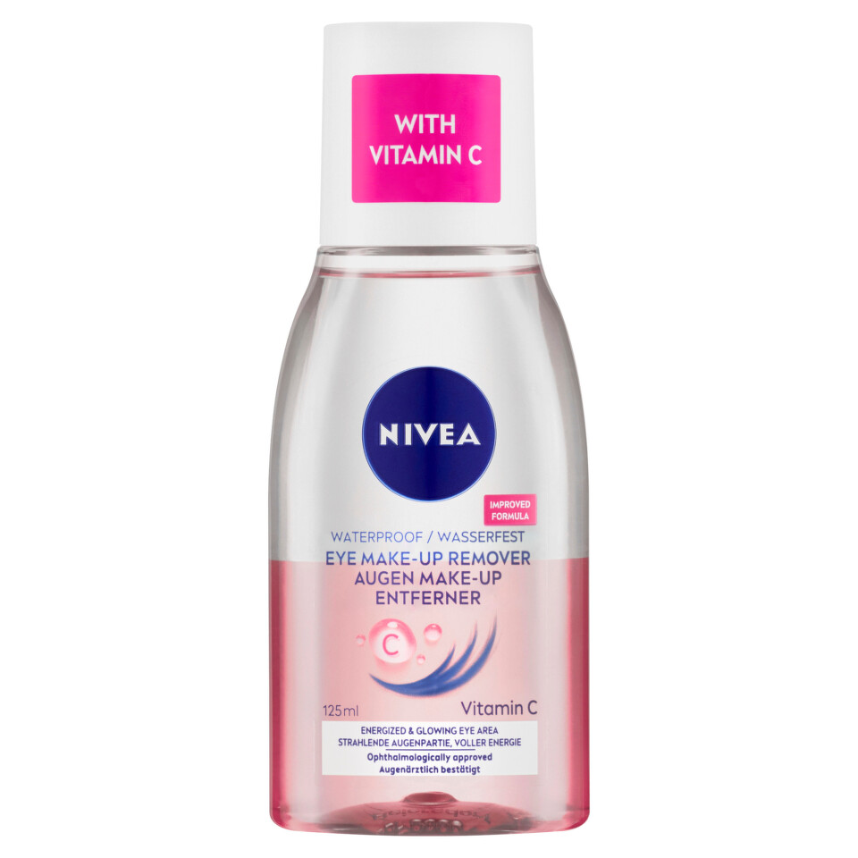 Nivea Visage odličovač očí a makeupu 2 fázový růžový 125 ml