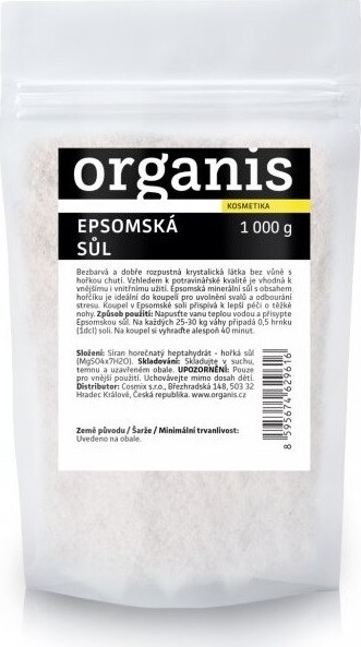 Organis Epsomská sůl 1000g