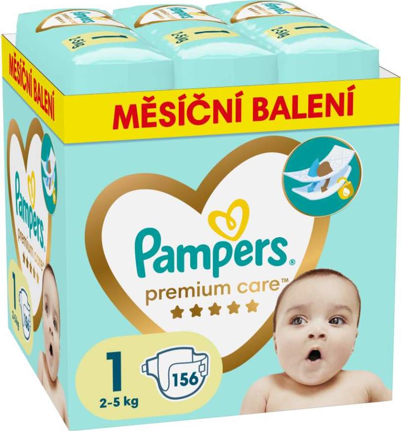 PAMPERS Premium Care vel. 1 Mini *monthly pack