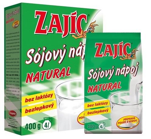 Sójový nápoj Zajíc Natural sáček 400g DOYPACK