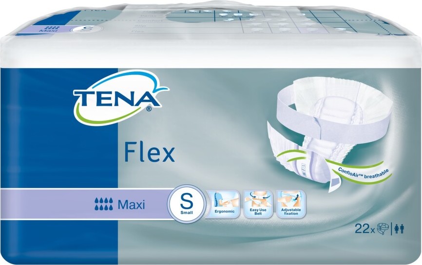 TENA Flex Maxi Small - Inkontinenční kalhotky s páskem na suchý zip (22ks)