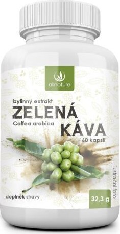 Allnature Zelená káva bylinný extrakt cps.60