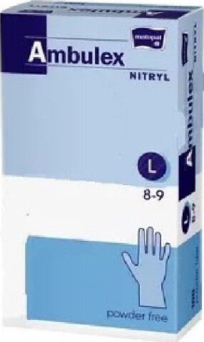 Ambulex Nitryl rukavice nepudrové violet L 100ks