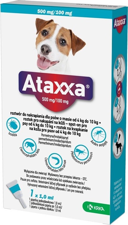 Ataxxa pro psy 4-10kg spot-on 1x1ml