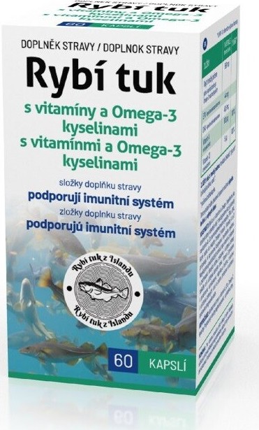 Biotter Rybí tuk s vitamíny a Omega-3 kyselinami 60 kapslí