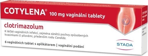 COTYLENA 100MG VAG TBL NOB 6