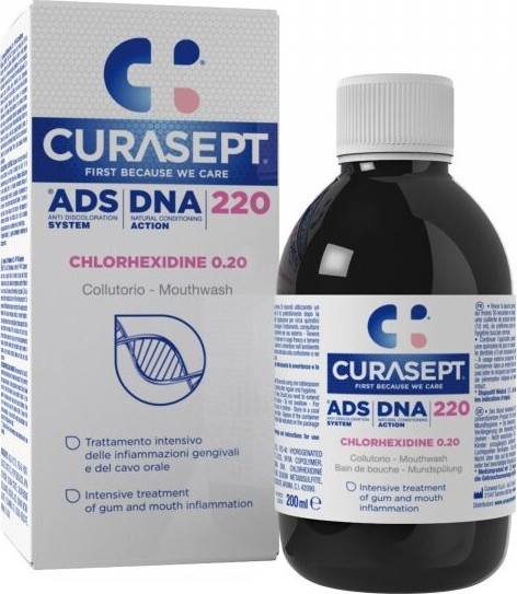 CURASEPT ADS DNA 220 + PVP-VA Ústní voda 200ml