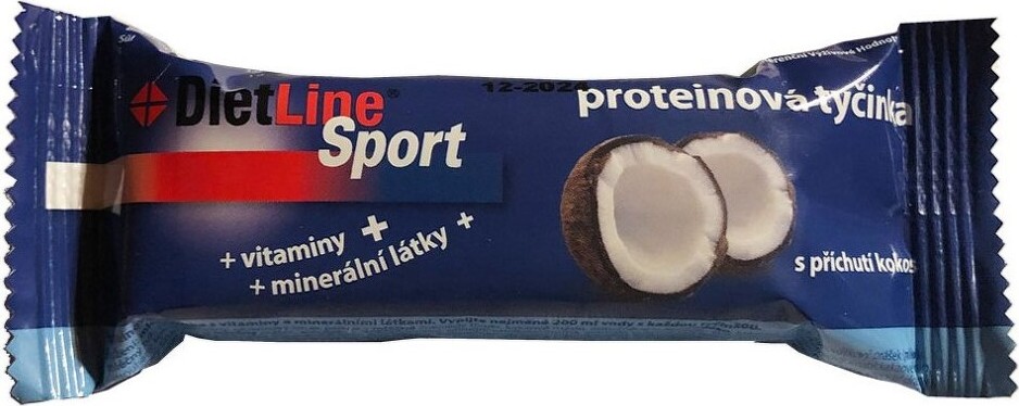 DietLine Sport proteinová tyčinka s kokosovou příchutí 46g
