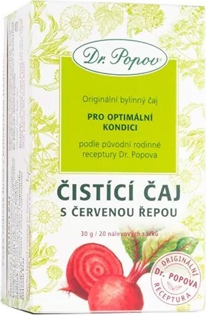 Dr.Popov Čaj Čistící s červenou řepou 20x1.5g