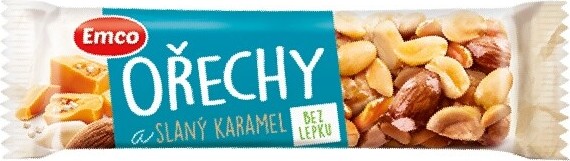 EMCO Tyčinka Ořechy a slaný karamel 35g