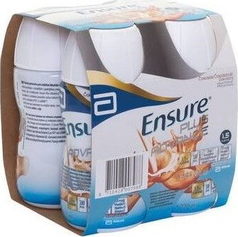 ENSURE PLUS ADVANCE ČOKOLÁDOVÁ PŘÍCHUŤ POR SOL 4X220ML