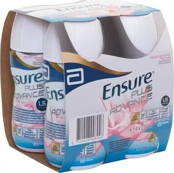 ENSURE PLUS ADVANCE JAHODOVÁ PŘÍCHUŤ POR SOL 4X220ML