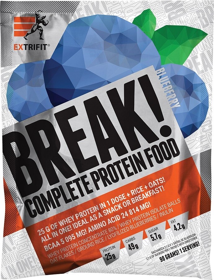 EXTRIFIT Break! Protein Food 90g Blueberry