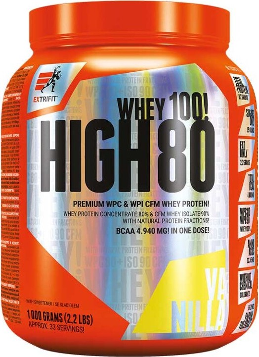 Extrifit High Whey 80 1000 g vanilka