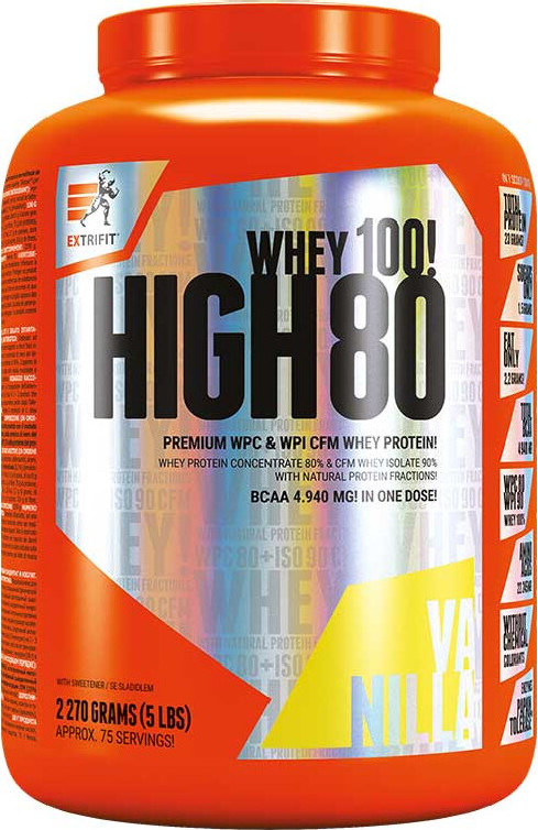 Extrifit High Whey 80 2270 g vanilka