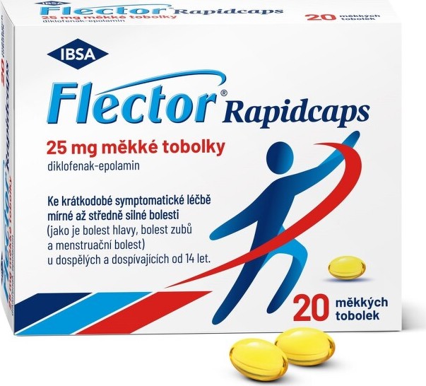 FLECTOR RAPIDCAPS 25MG CPS MOL 20