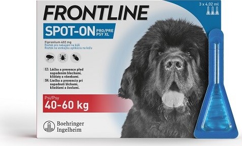 Frontline Spot On Dog 40-60kg pipeta 3x4.02ml
