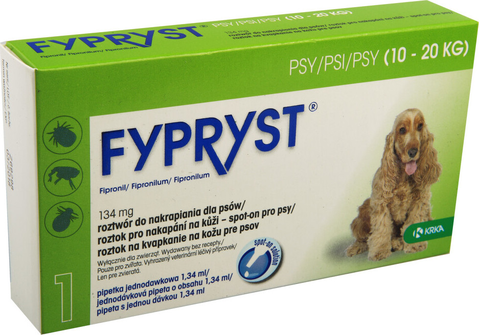 Fypryst Dogs spot-on pro psy 1x1.34ml