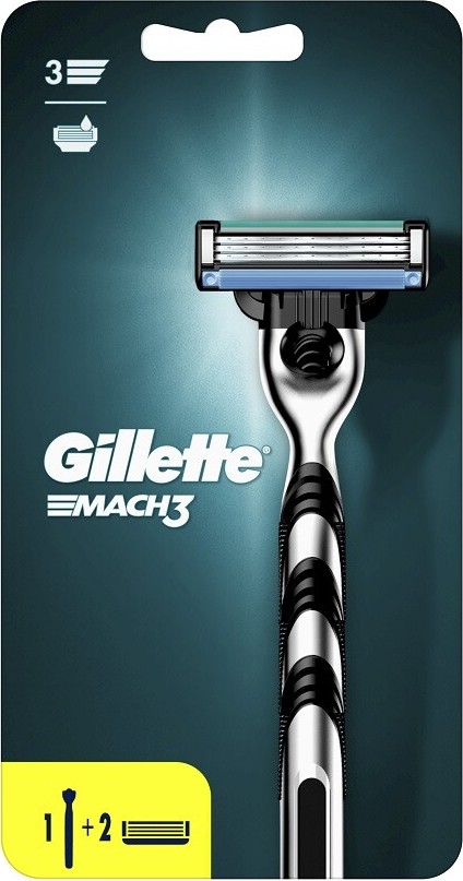 Gillette Mach3 holicí strojek + 2 náhradní hlavice