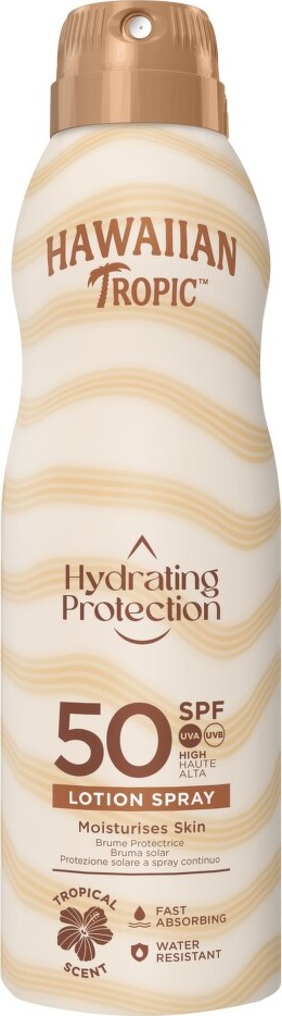 Hawaiian Tropic Hydration Spray opalov.SPF50 220ml