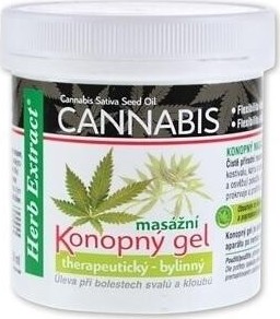 HerbExtract Cannabis konopný masážní gel 250ml