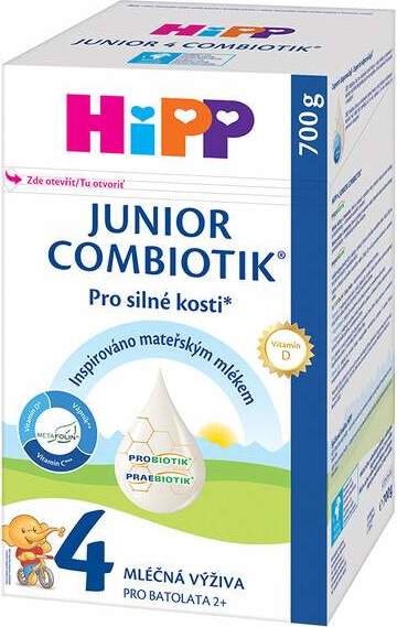 HiPP 4 Junior Combiotik mléčná výživa 700g - balení 4 ks