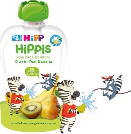 HiPP Hippis Hruška-Banán-Kiwi BIO 6m 100g