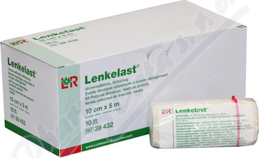 Lenkelast obinadlo elastické střední tah 10cm x 5m/1 ks