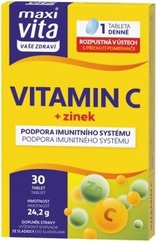 Maxi Vita Vitamin C+zinek 30 tablet