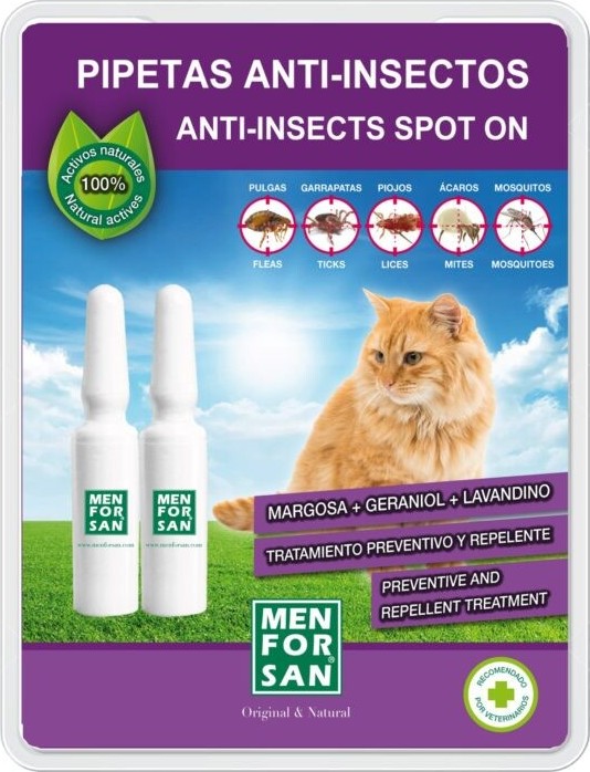 Menforsan Antiparazitní pipety pro kočky 2x1.5ml