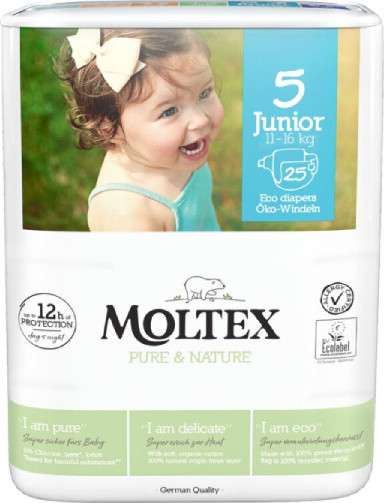 Moltex Pure&Nature plenky Junior 11-16kg 25ks