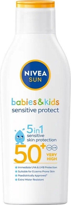 NIVEA SUN Dětské mléko na opalování Sensitive OF50+ 200ml