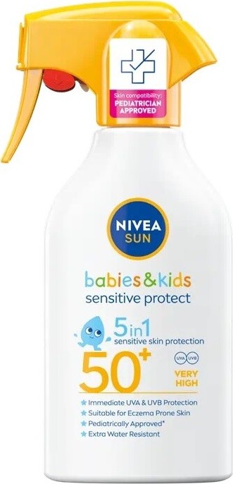 NIVEA SUN Dětský sprej na opalování sensitive OF 50+ 270ml