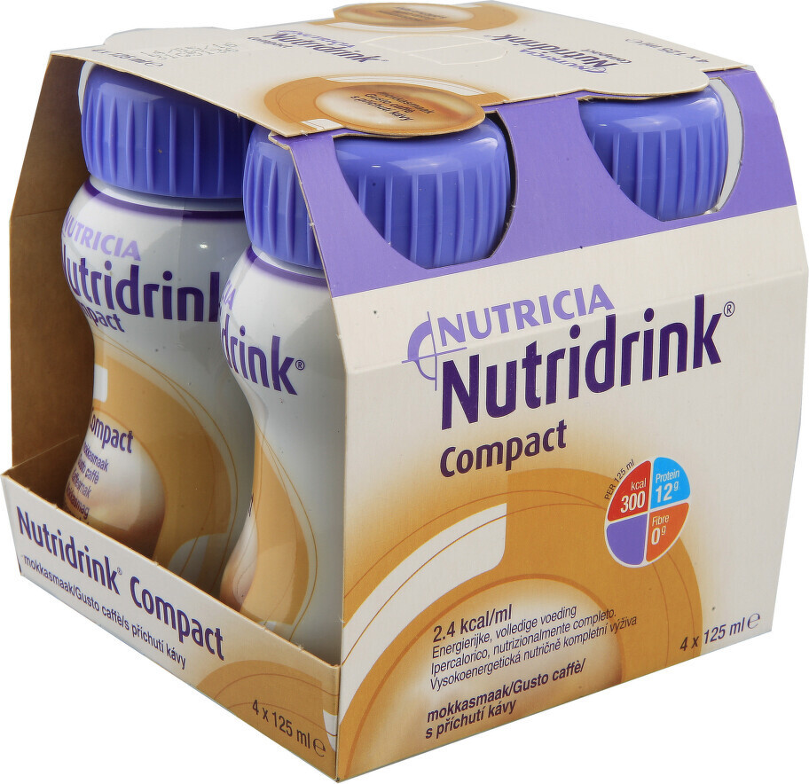 NUTRIDRINK COMPACT S PŘÍCHUTÍ KÁVY POR SOL 4X125ML